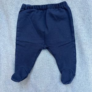 Jacadi Solid Knit Footed Pants
